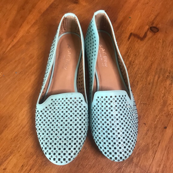 Kenneth Cole Reaction blue studded loafers - Picture 2 of 7